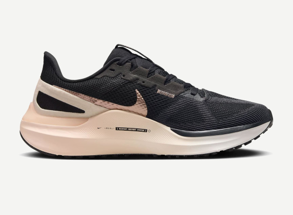 Кроссовки AIR ZOOM STRUCTURE 25 Ws (RU 36.5 EU 37.5 USw 6.5 СМ 22.9; black/crimson tint/anthracite/metallic red bronze)